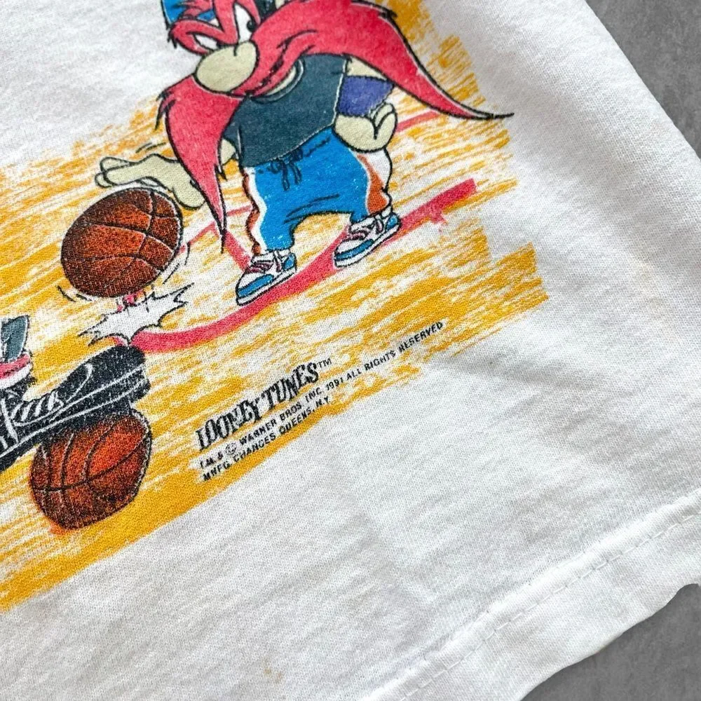 Vtg 1991 Looney Tunes Jammin' Shirt, Space Jam - Picture 6 of 13